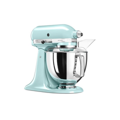 KitchenAid Tilt-Head Artisan Mixer Ice Blue 4.8L + 3L Bowl + Flex Edge Beater | 5KSM175PSEIC