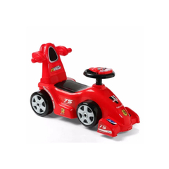 Kids Ride-On Formula Sports Car with Steering Wheel & Backrest – Red | 602W