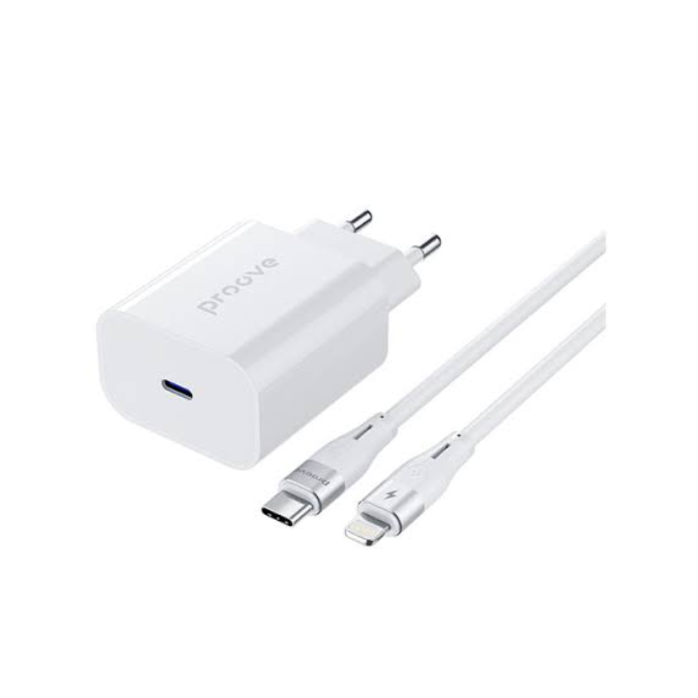 Proove Rapid 30W Type-C Wall Charger with 60W Type-C Cable - White | WCRP30012202