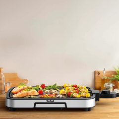 Tefal Stainless Steel Electric Plancha Grill - EU Plug | CB630D10