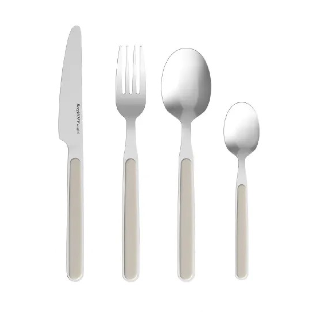 BergHOFF Balance 24-Piece Stainless Steel Flatware Set - Moonbeam | 3950644