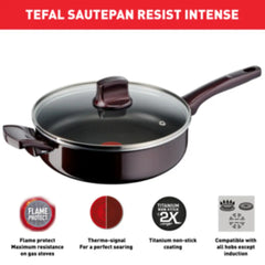 Tefal Resist Intense Sautepan 26 Cm | D5223382