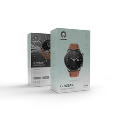 Green Lion G-Wear Amoled Watch - Silver/Brown | GNGWRMLEDSL