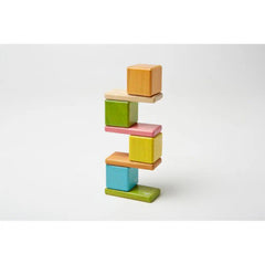 Tegu Magnetic Wooden Building Blocks with Pocket Bag - Pack of 8 - Colored | ‎A-10-012-SJG