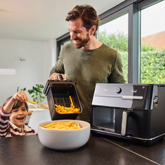 Braun TwinCook 5 Dual Air Fryer 2400W 2 x 5L - Black | TD5030