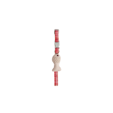 Pet Collar Shaper for Small Animals - Fish Design, 1PC - Red