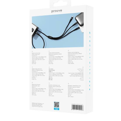 Proove Hydra 3-in-1 Type-C + Micro USB + Lightning Cable 1m - Black | CCHY15012101