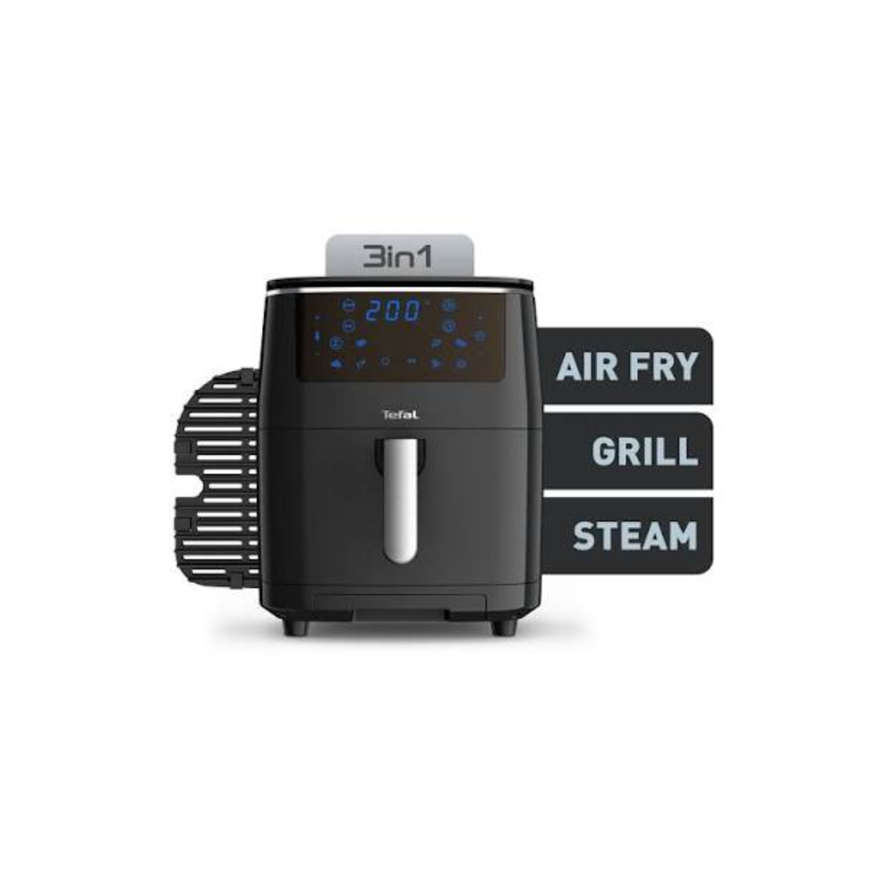 Tefal Easy Fry Grill & Steam 3-in-1 Air Fryer 6.9L - Black | FW201815