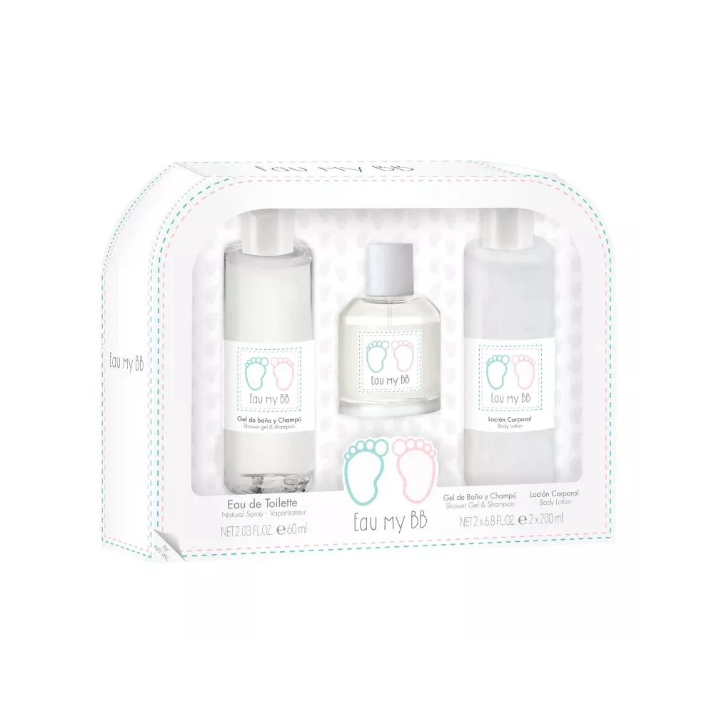 Air-Val Eau My BB Gift Set - EDS 60ml + Body Lotion 200ml + Shower Gel 200ml | P008126
