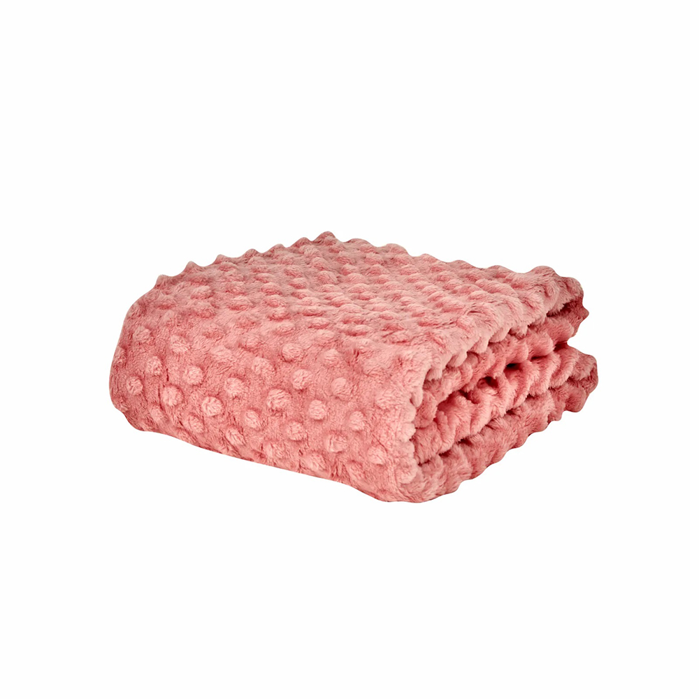 Karaca Home Baby Lily Pink Bud Blanket - 90 × 110 cm Soft Baby Blanket | 200.22.14.0323