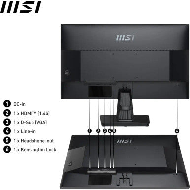 MSI PRO MP251 Professional 24.5â³ FHD Monitor | 9S6-3PC2CM-002