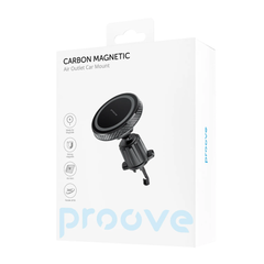 Proove Carbon Magnetic Air Outlet Car Holder - Black | CHCM00000001