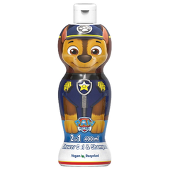 Paw Patrol Chase Shower Gel & Shampoo 400ml | P009043