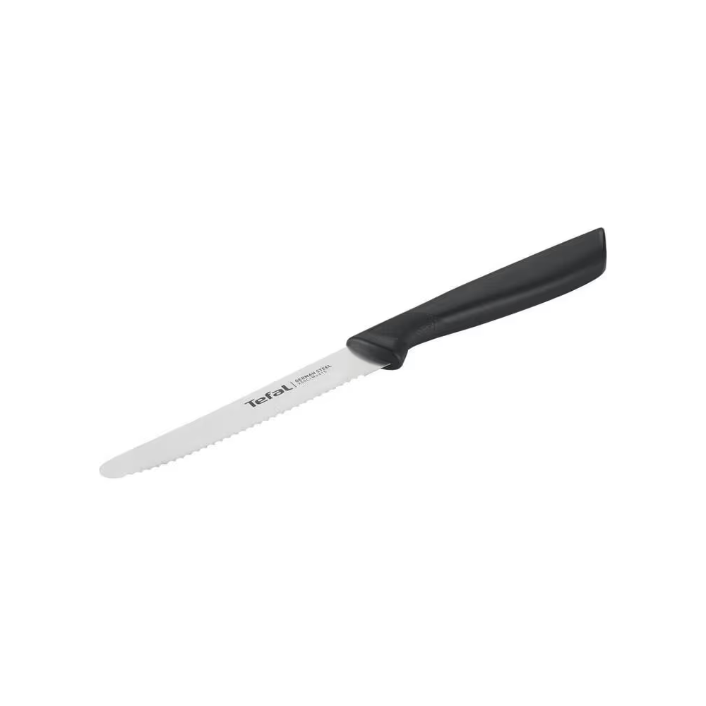 Tefal Colorfood Serrated Utility Knife 10cm - Black | K2731304