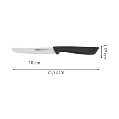 Tefal Colorfood Serrated Utility Knife 10cm - Black | K2731304
