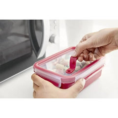 Tefal MasterSeal Micro Box 1.2 Litre Food Container,  Plastic, Red | K3102512