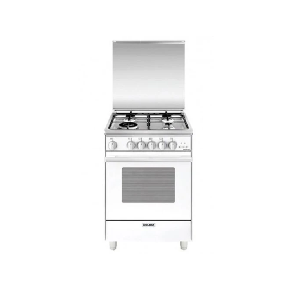 Glem Gas Cooker 53cm 4 Gas Burners White | AS-5511 GX/01BC