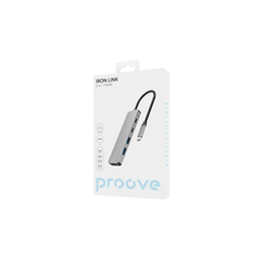 Proove Iron Link 5-in-1 Type-C Hub - Silver | HBIL00222024