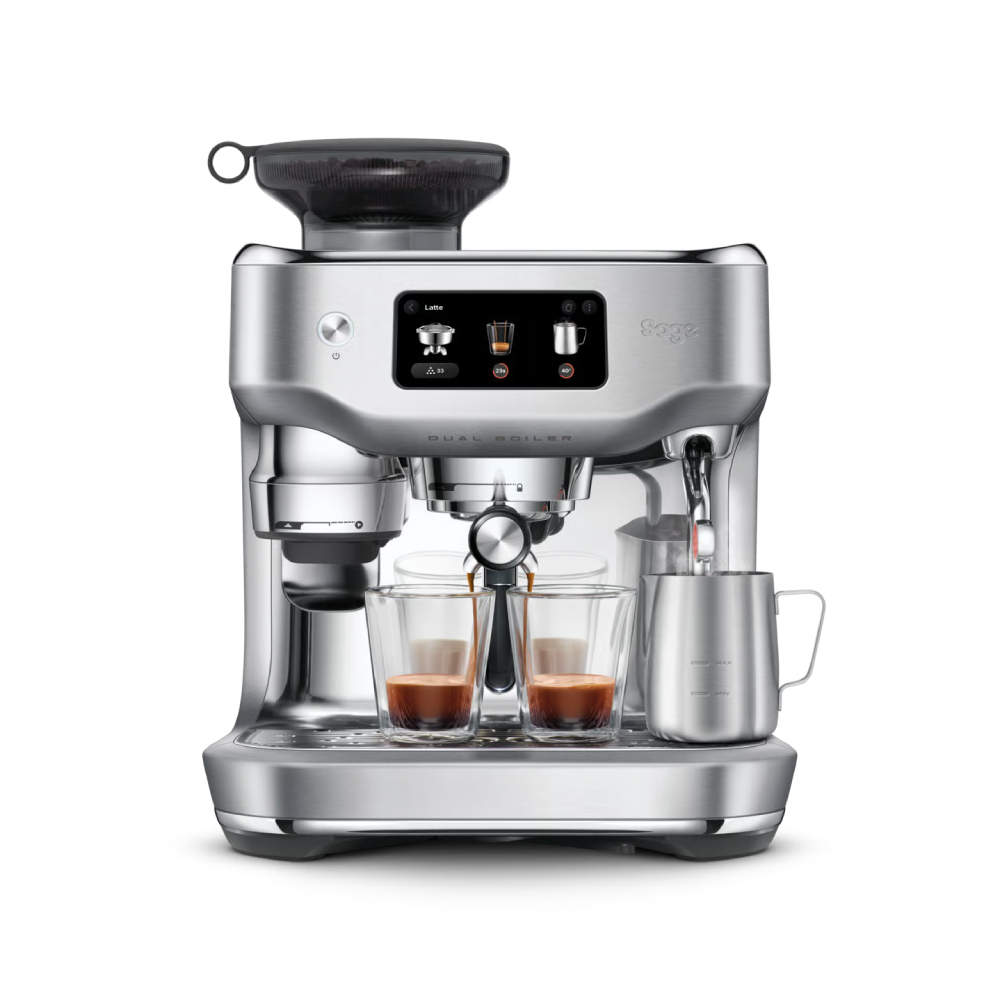 Sage Oracle Dual Boiler Bean-to-Cup Espresso Machine with Automatic Grinding & Milk Texturing | SES995BSS4GUK1