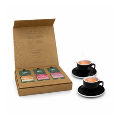 Najjar GIA Aluminum Capsule Machine Bundle with 3 Discovery Edition Packs and Porcelain Cup Set