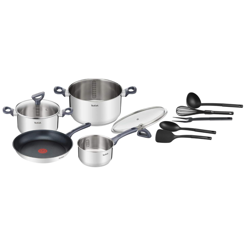 Tefal Daily Cook 11-Piece Pot, Pan and Utensil Set | G713SB45
