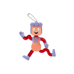 Stretchy Funny Robot Keychain Toy - red | SS-6123/5/7/9