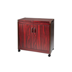 Hostess Connoisseur Trolley Full Doors Brown | HL6232DB