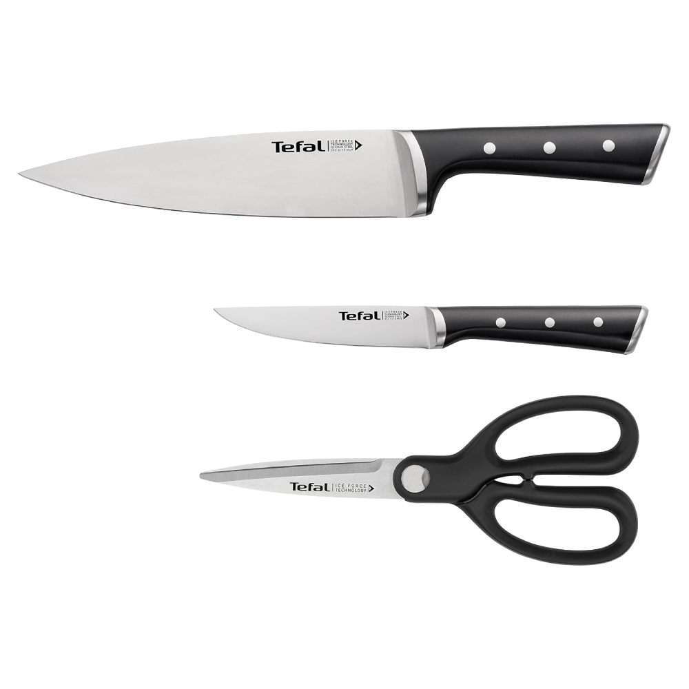 Tefal 3-Piece Knife & Scissors Set | K232S355