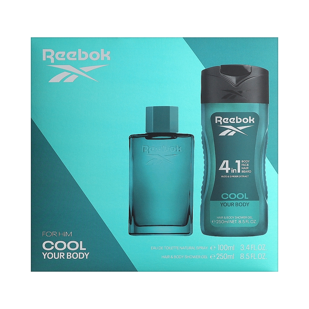 Reebok Cool for Him Eau de Toilette 100ml + Shower Gel 250ml Gift Set | PRE210