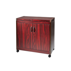 Hostess Connoisseur Trolley Full Doors Brown | HL6232DB
