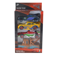 Cars Racing Team Toy Set – Friction Powered Vehicles with Launcher (4 PCS) | 080