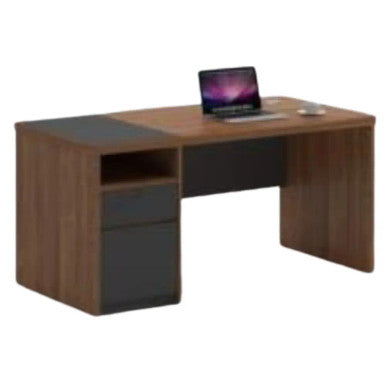 Valencia Office Table, Brown + Dark Grey - 1400*700*760 | M271-M (1400)