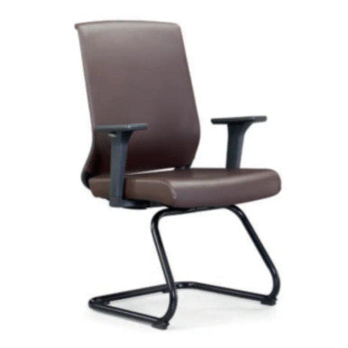 Valencia Visitor Chair ,Brown PU |  DZY-WD620 (320)