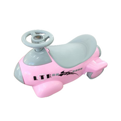 Kids Ride-On Airplane Toy with Steering Wheel – Pink | ZY-1688P