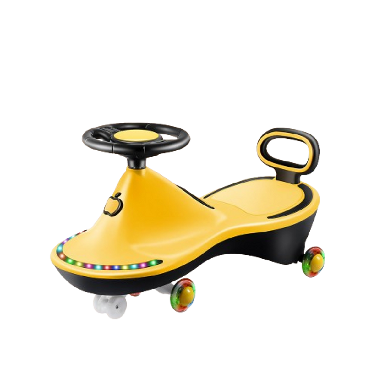 Music & Light Wiggle Swing Ride for Kids - Yellow | 6688-1Y
