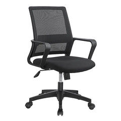 Valencia Mid Back Chair ,Black Mesh |  HS-116B (205)