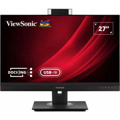 ViewSonic VG2756-2K 27â³ QHD Webcam Docking Monitor with Built-in LED Fill Lights and Two-Way Noise-Reduction | VG2756V-2K