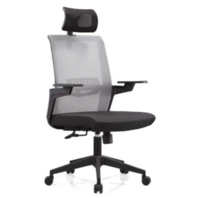 Valencia High Back Chair ,Grey Back+ Black Seat |  DZY-A503 (135)