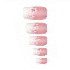 Luna French Nails, Flower & Glitter  | LU34121