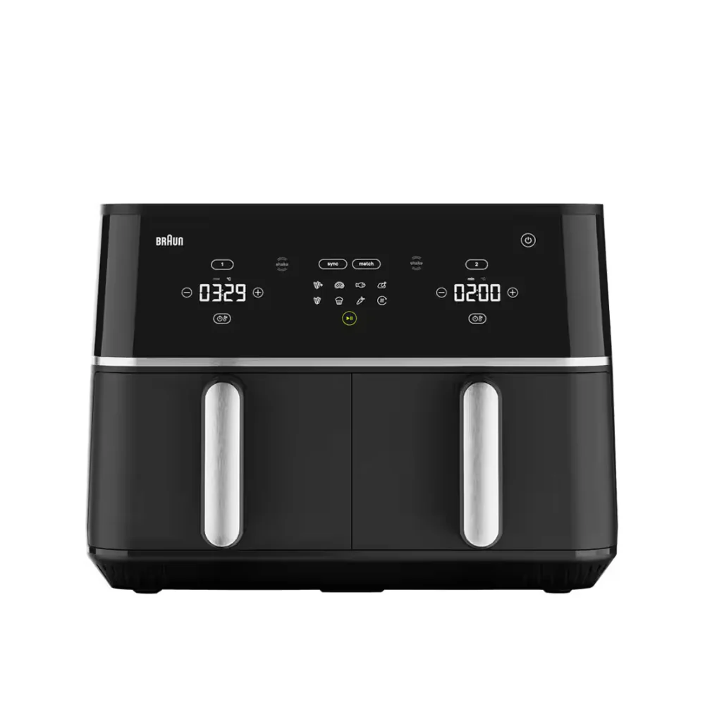 Braun TwinCook 5 Dual Air Fryer 2400W 2 x 5L - Black | TD5030
