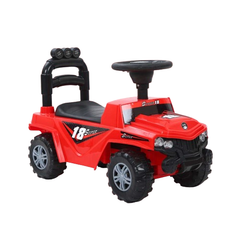 Kids Ride-On Jeep Style Push Car with Steering Wheel & Backrest – Red | THL-9602