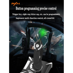 PXN 2119 Pro Flight Simulator Joystick “rocker arm unit” and “throttle valve” with Vibration Function For PS4/Xbox One/Xbox Series X|S/Windows PC