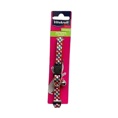 Vitakraft Cat Collar with Bell - White & Blue & Pink | 200843