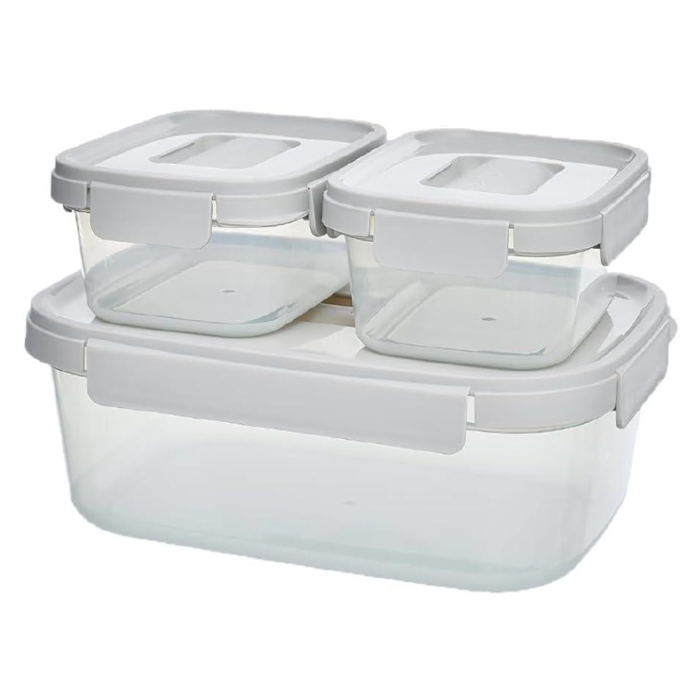 LocknLock Nestopia 3-Piece Set: 2 × 500ml (LTN320) + 1 × 2.7L (LTN350) | LLTN350S3
