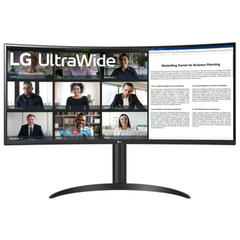 LG 34" UltraWide WQHD 1440P HDR 10 100Hz Curved Monitor with USB Type-C | 34WR55QK-B
