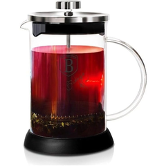 Berlinger Haus Manual French Coffee and Tea Maker 600 ml, Black Silver Collection | BH/6302A