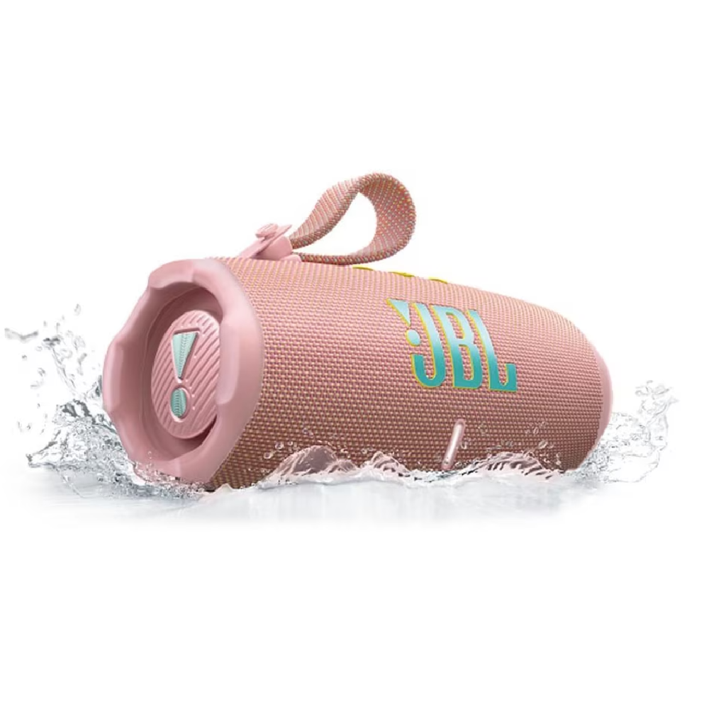 JBL Charge 6 (وردي) – مكبر صوت بلوتوث للشحن والتشغيل