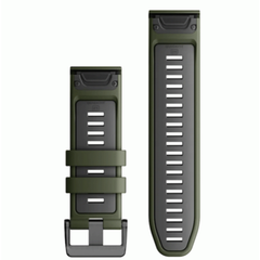 Garmin QuickFit 22 Watch Bands Moss/Graphite Silicone | 010-13280-07