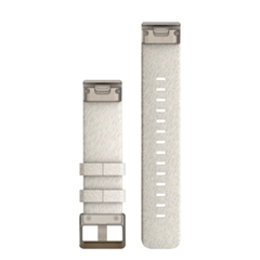 Garmin QuickFit 20 Watch Bands Cream Heathered Nylon With Soft Gold Hardware | 010-13279-08