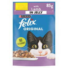 Felix Sensations Jellies with Lamb in a Jelly with Game Cat Food 85g | 206515